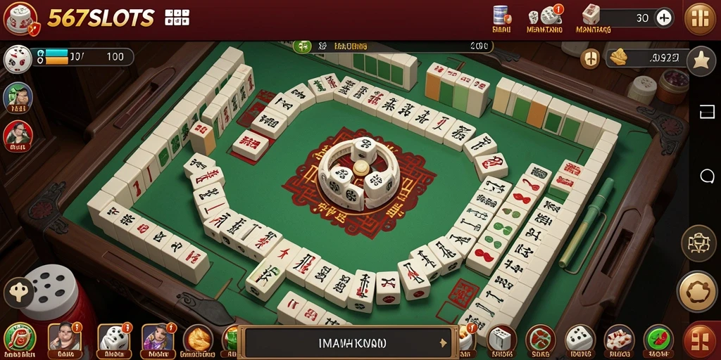 Tampilan gameplay Mahjong yang menarik dari 567SLOTS.