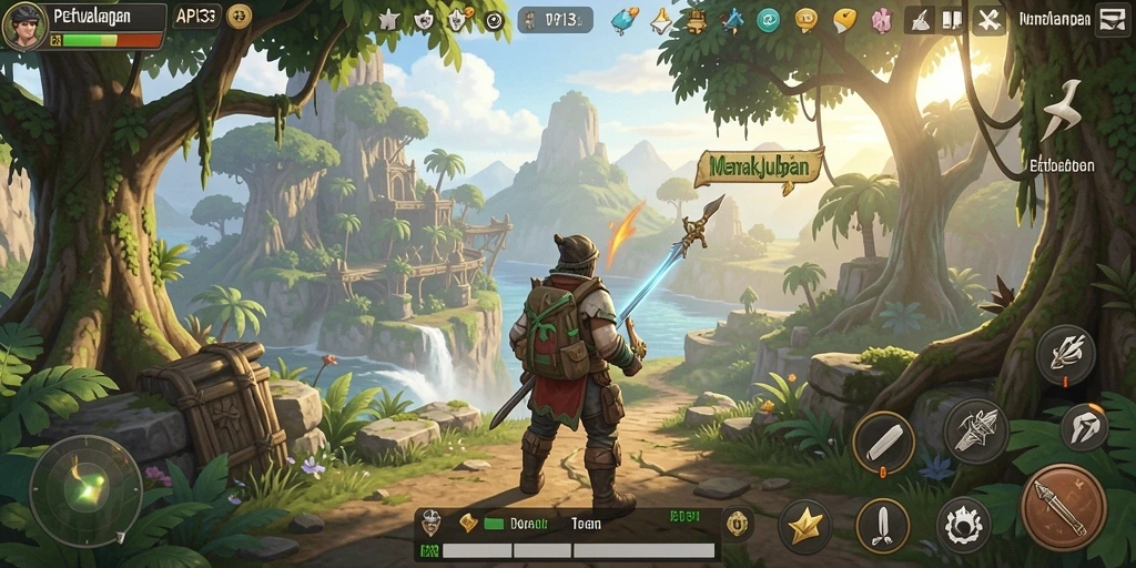 Tampilan gameplay API33 menampilkan dunia terbuka yang luas dan dinamis.