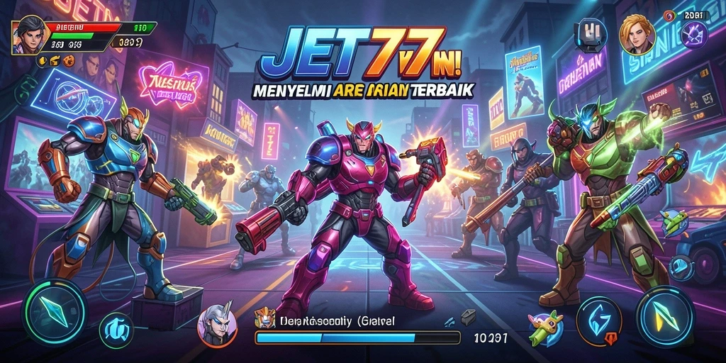 Screenshot JET77 menunjukkan aksi menyenangkan dalam game Arcade.