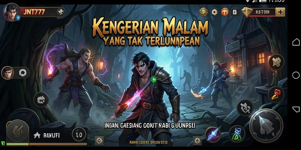 Tampilan menakutkan dari gameplay JNT777 yang memacu adrenalin.
