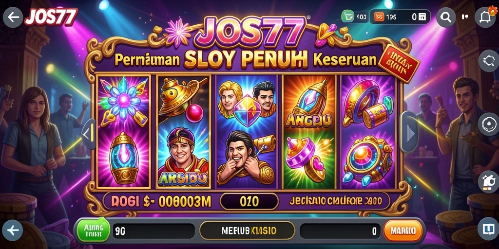 Tampilan screenshot permainan Slot JOS77 yang menarik dan interaktif.