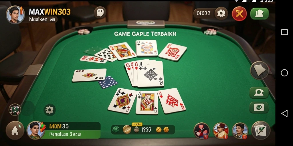 Tampilan gameplay Gaple yang menarik dan interaktif.