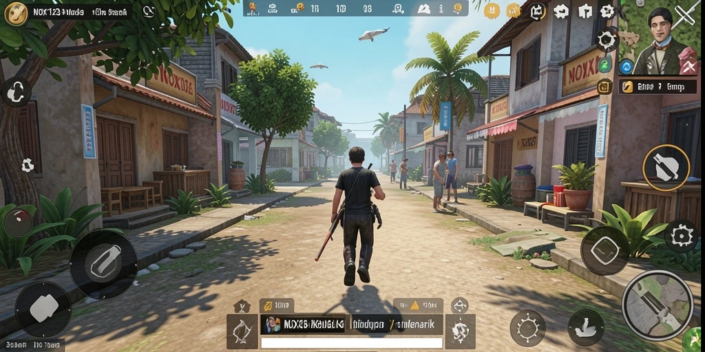 Gameplay menarik dalam NOX123 dengan berbagai interaksi karakter.