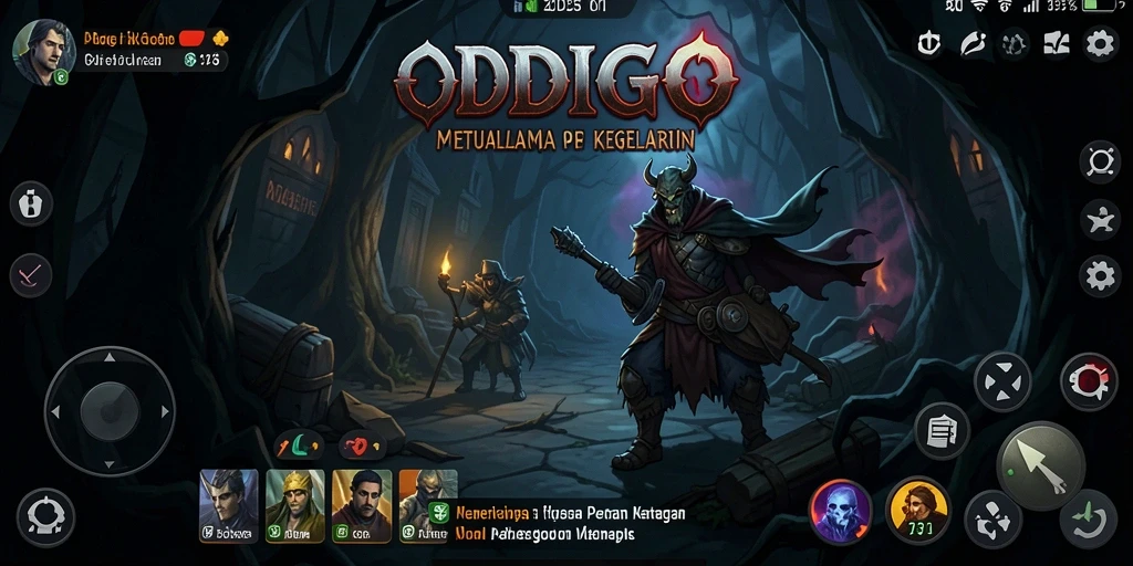 Tampilan gameplay ODDIGO dengan nuansa Horror yang intens.