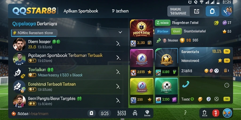 Tampilan gameplay menarik dari aplikasi Sportsbook QQSTAR88.