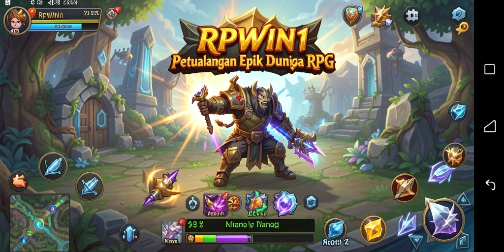 Tampilan gameplay RPG yang imersif dan menantang di RPWIN1.