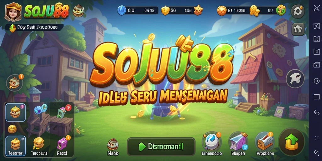 Tampilan gameplay Idle yang menarik dan menenangkan dari SOJU88.