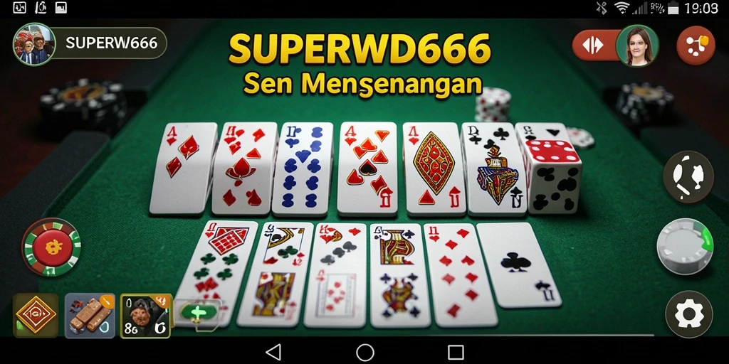 Screenshot permainan <strong>SUPERWD666</strong> menampilkan aksi seru Domino.