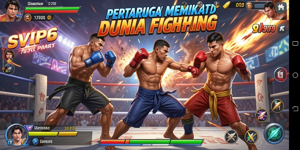 Tangkapan layar gameplay SVIP6 menunjukkan aksi pertarungan mendebarkan.