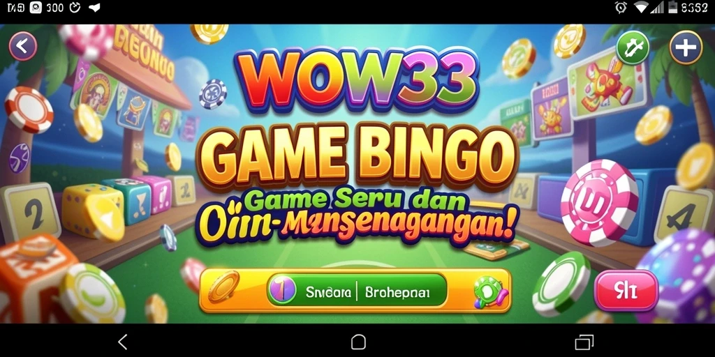 Screenshot gameplay WOW33 menampilkan momen seru permainan Bingo.